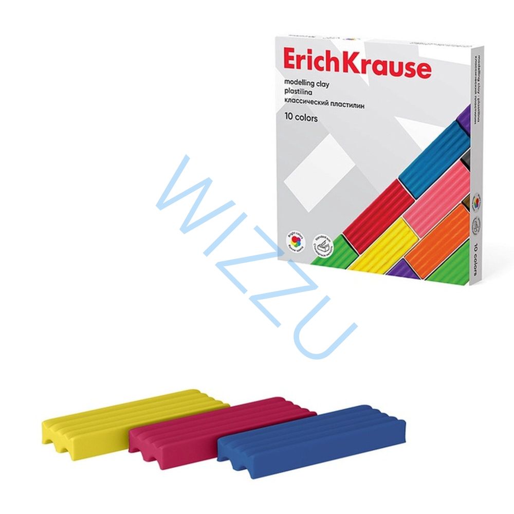 Пластилин классический ErichKrouse modelling clay 10 цветов 160гр Арт-50640