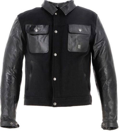 Купить Мотокуртка Комбинированная Helstons Kansas Toile Aramide-Cuir / Черный