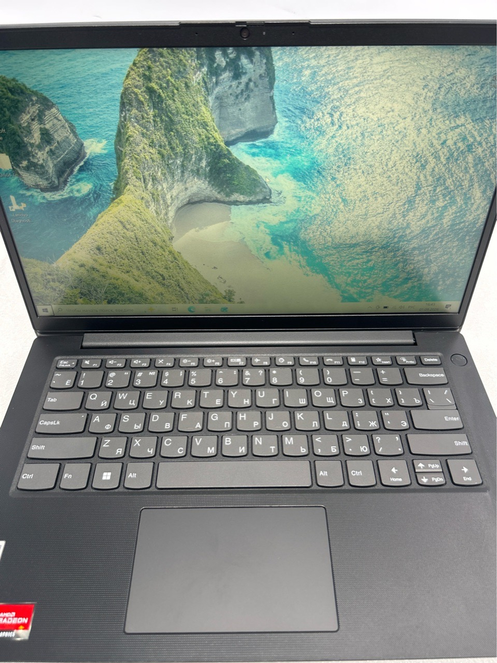 Ноутбук Lenovo V14 GEN2 (82KC003JRU) 14"/AMD Ryzen 5 5500U/RAM 8GB/SSD 512GB/AMD Radeon Graphics/TN+film/1920x1080/DOS/Подсветка кл-ры: нет/черный. Состояние: B1