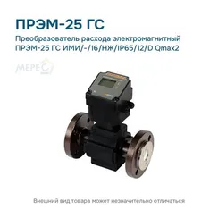 Преобразователь расхода электромагнитный ПРЭМ-25 ГС ИМИ/-/16/НЖ/IP65/12/D Qmax2