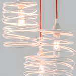 Spiral Nest Cascading 3 Light Chandelier, Bronze -Open Box By Zac Ridgely, from Ridgely Studio Works