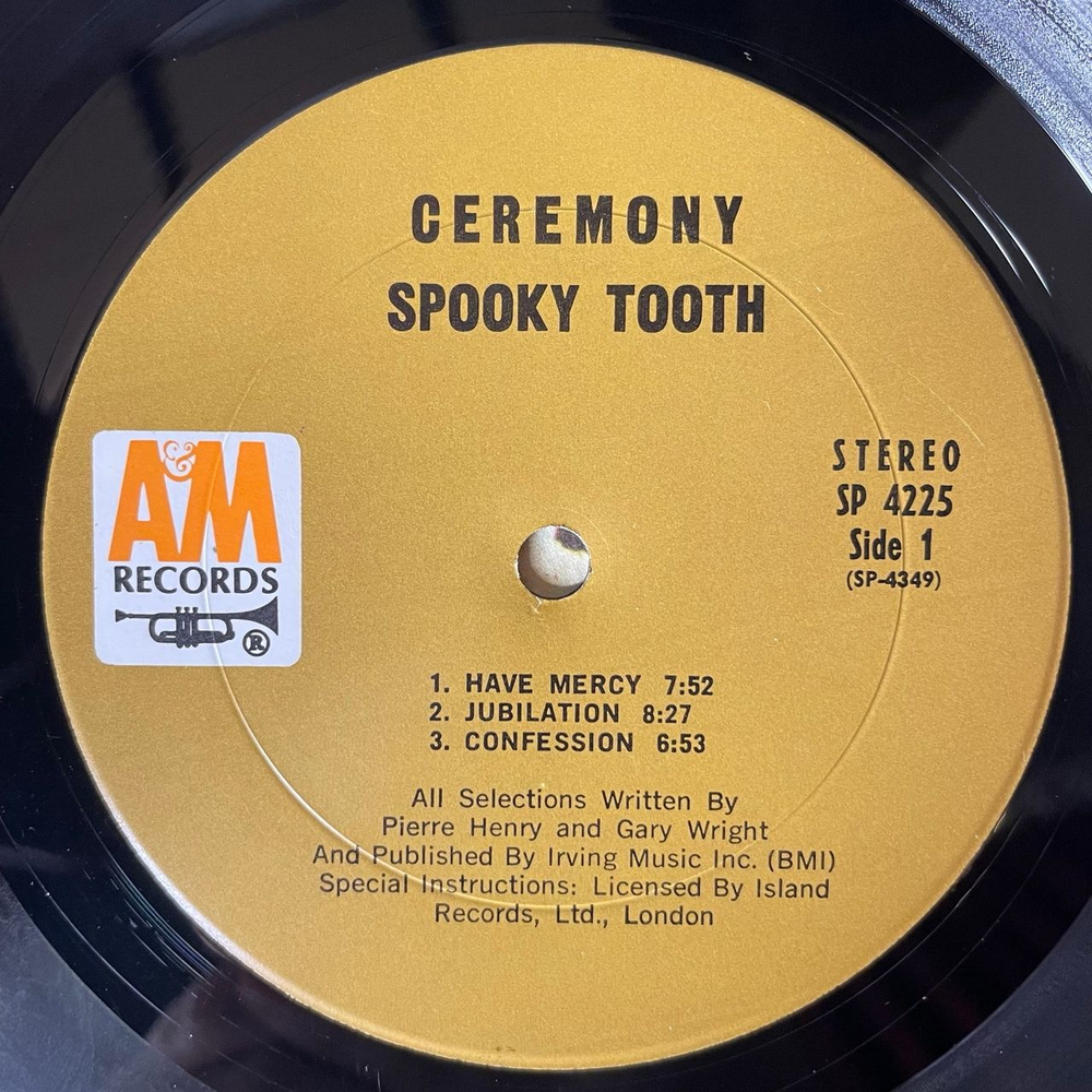 Винтажная виниловая пластинка LP Spooky Tooth, Pierre Henry, Ceremony An Electronic Mass (США 1970)