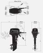 Мотор Tohatsu M 18 S