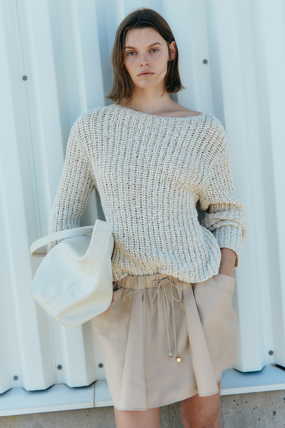 Юбка из лиоцелла со стяжкой - H&M