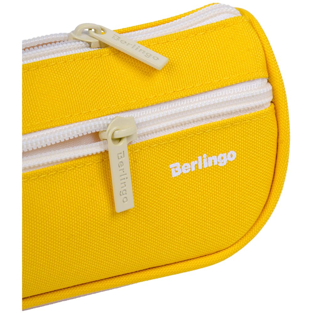 Пенал-косметичка 1 отделение, 1 карман, 215*80*60 Berlingo "Polo yellow", полиэстер