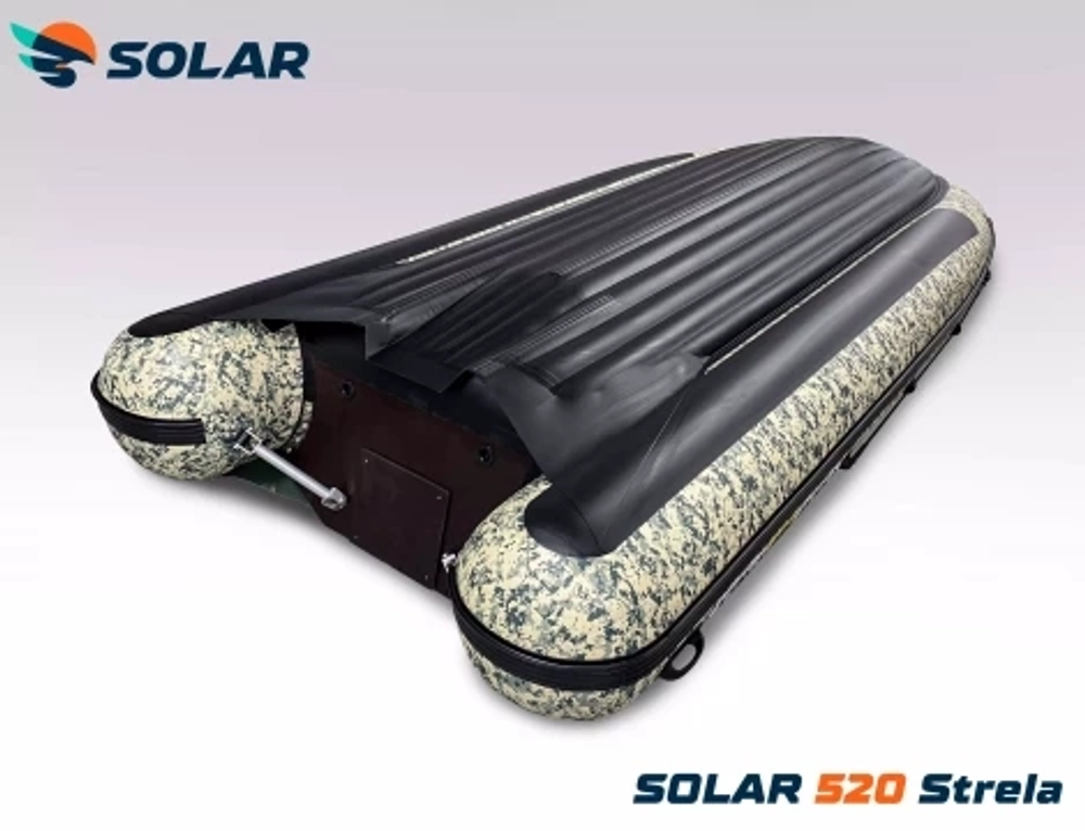 Лодка надувная моторная solar-520 strela jet tunnel