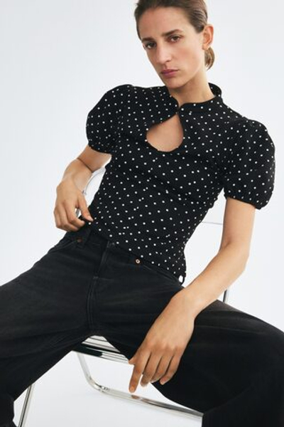 Топ Ponte di Roma с вырезом-окошком - H&M