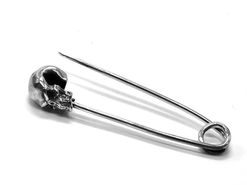 Булавка из серебра Pin-Skull-1 SPIN-01