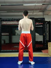 Брюки для кикбоксинга Tomorrow Star PRO красные