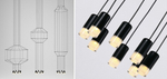 Подвесной светильник Imperiumloft Vibia Wireflow 40.1638