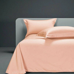 Комплект постельного белья Winni 1.5 спальный Бархатный Сатин - Персиковый