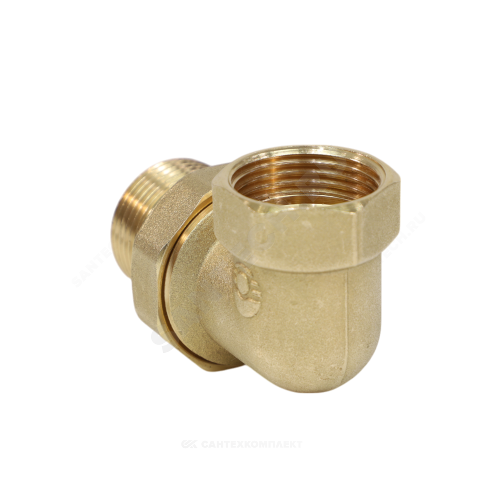 Соединитель латунь американка Ду 25 (1") угловой ВР/НР VALFEX VF.098.L.100