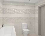 Плитка Alma Ceramica TWA11RXN004 Roxana 20x60 бежевая глянцевая рельефная / полосы