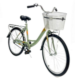 Велосипед 26" Stels Navigator-245C, Оливковый (корзинка)