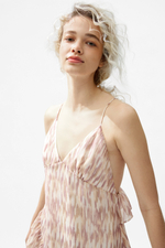 Шифоновое платье с оборками — короткая модель - H&M