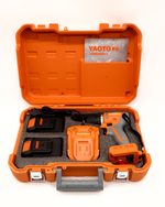 Шуруповерт YAOTO BS 48TV, бесщеточный, Li-Ion, 18В, 50Нм, 2Ач, 2акб, кейс