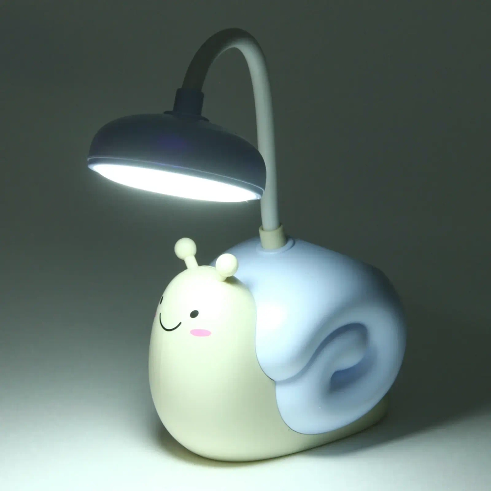 Настольная лампа «Sweet - Snail» 8.5*13*29 см LED, USB 0.6-4.2W 5V, Голубой
