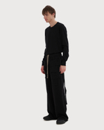 RICK OWENS DRKSHDW БРЮКИ ЧЕРНЫЕ CREATCH CARGO DRAWSTRING
