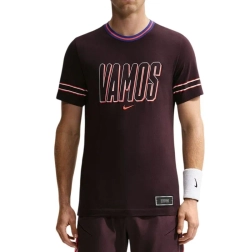 Мужская теннисная футболка Nike Court Dri-Fit Carlos - burgundy ash
