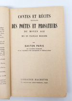 "Contes et rcits extraits des potes et prosateurs du Moyen Age mis en franais moderne (Сказки и рассказы на  французском языке). Gaston Paris