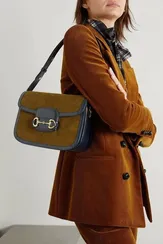 Маленькая сумка Gucci Horsebit 1955 года коричневый