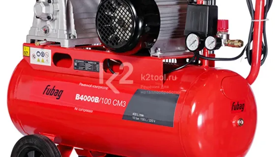 Ременной одноступенчатый компрессор Fubag B4000B/100 CM3