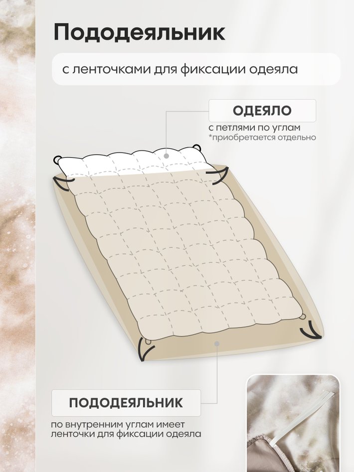 Комплект из египетского хлопка «Светлый мрамор»
