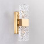 Настенный светильник 88068W gold/clear