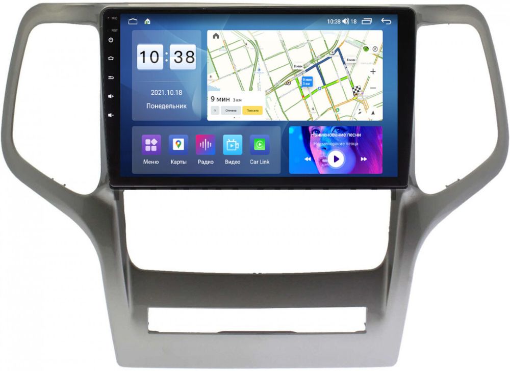 Магнитола для Jeep Grand Cherokee 2010-2013 - Parafar PF088LUX2UHD на Android 13, Быстрая, QLED, CarPlay, 4G SIM-слот