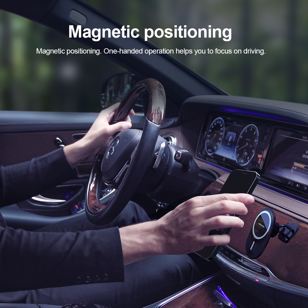 Магнитный держатель MagRoad Lite Magnetic Car Mount (Stick) в автомобиль с креплением на торпедо или ровные поверхности, Nillkin