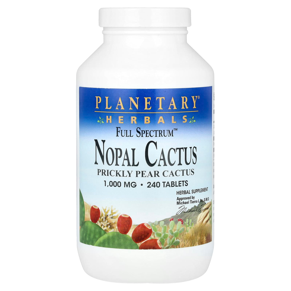 Planetary Herbals, Full Spectrum ™ кактус нопал, 240 таблеток
