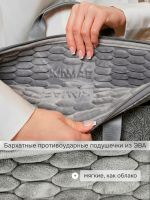 Сумка для ноутбука 15,6" и 17" с ремнем на плечо и большим карманом спереди (Серый бархат)