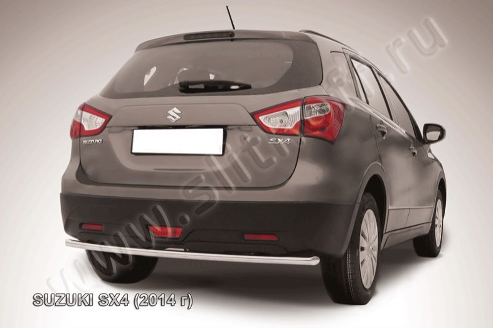 Защита заднего бампера (нержавейка) Suzuki SX-4 (2013-2016) d42