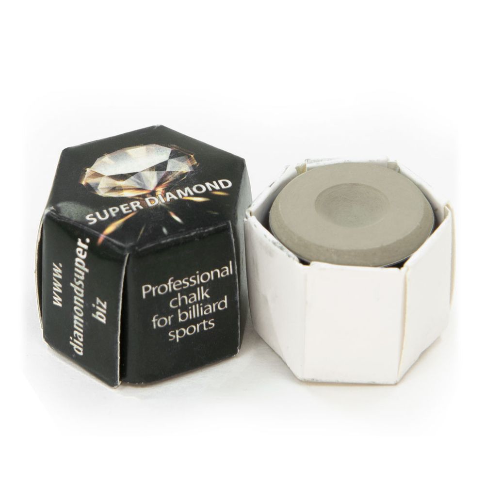 Мел &amp;amp;lt;Super Diamond Grey Round&amp;amp;gt; (серый) черная коробка, круглый