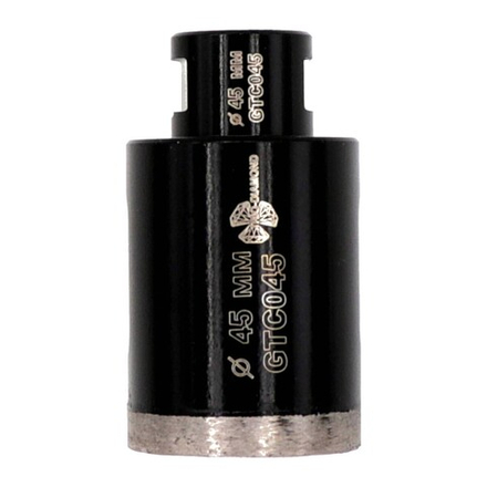 Коронка алмазная по керамограниту 45 мм, М14, Grand Top Clean, GTC045