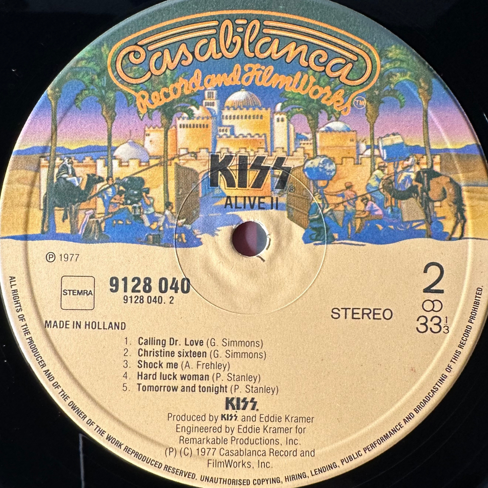 Kiss ‎– Alive II 2LP (Голландия 1977г.)