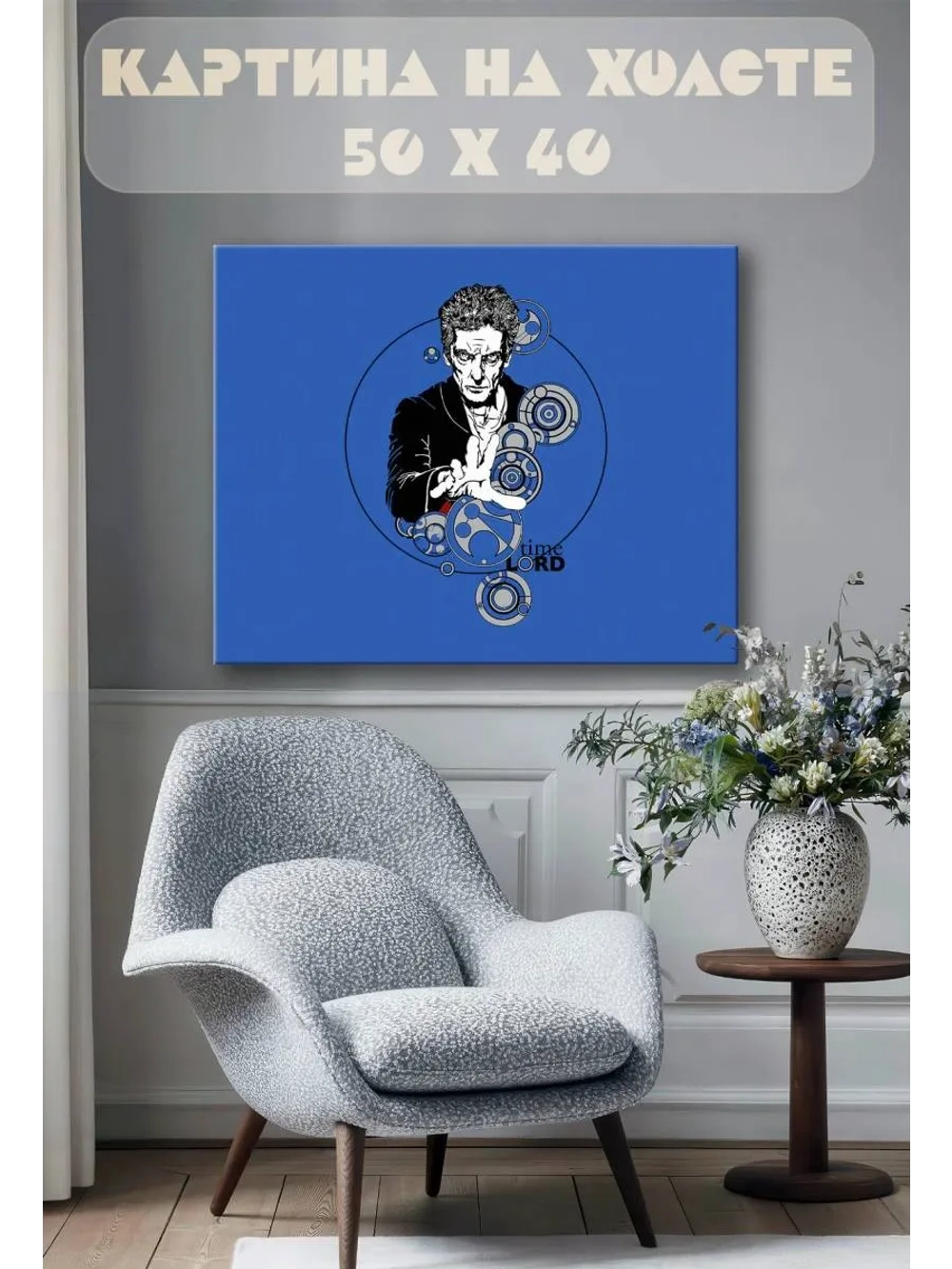 Картина на стену 40 X 50 Доктор Кто
