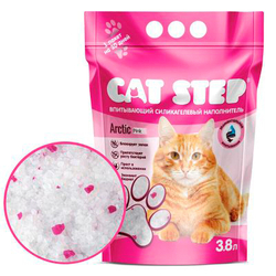 CAT STEP Arctic Pink Наполнитель впитывающий силикагелевый