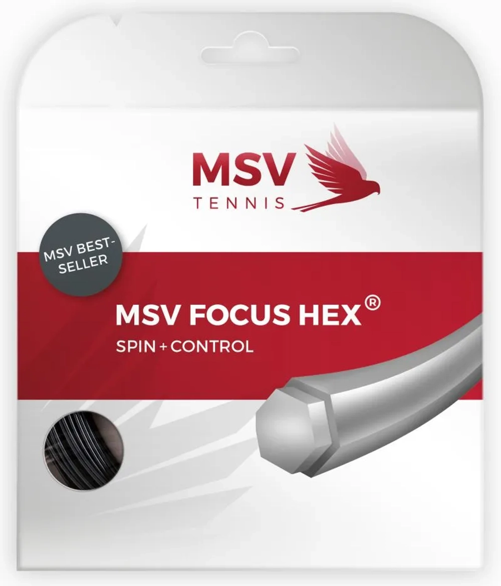 Струны теннисные MSV Focus Hex (12 m) - black