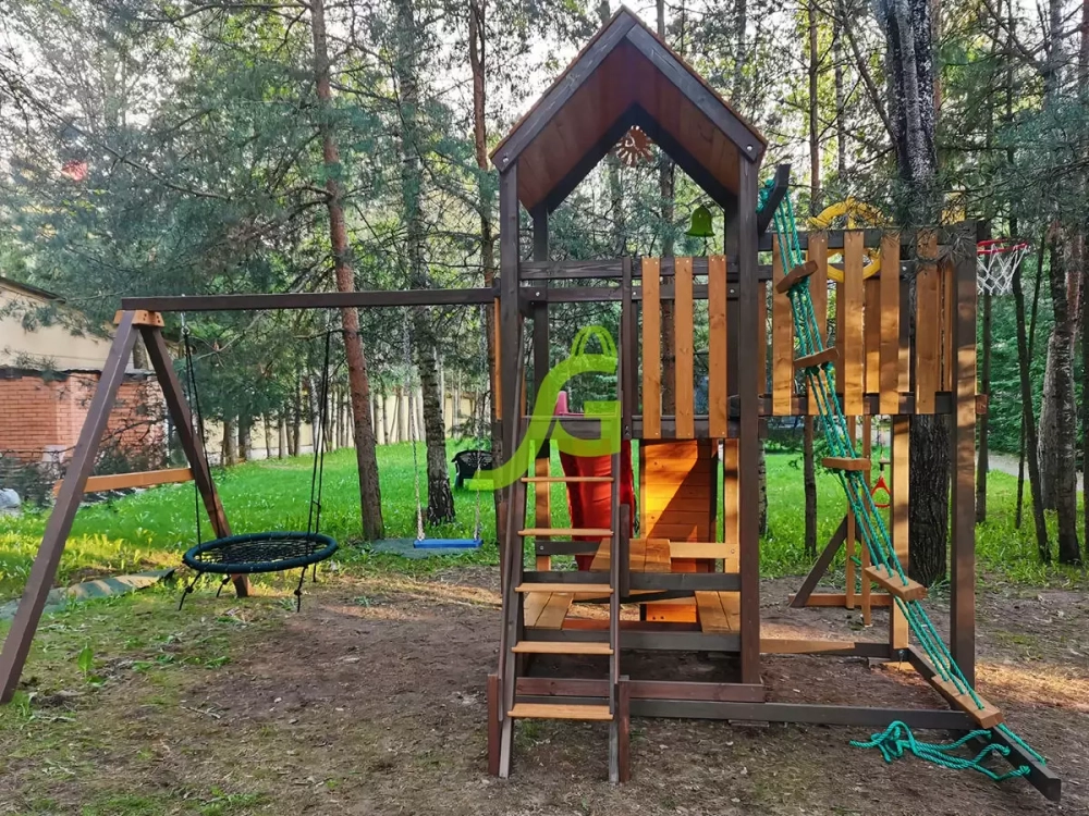 Детская площадка Панда Фани с балконом мод.1