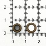 Люверсы металл ⌀3.7 мм (внутр.), h=4.56 мм, внешн. ⌀7.0 мм, №1.7, сталь, антик, 100 шт, New Star