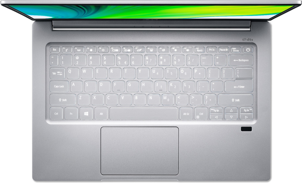 Ноутбук Acer Swift SF314-59-5414 14; 1920x1080 (Full HD), Intel Core i5 1135G7, 2400 МГц, 8 Гб DDR-4, 512 Гб SSD, Intel Iris Xe Graphics, Wi-Fi, Bluetooth, Cam, Eshell, серебристый