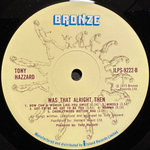 Tony Hazzard - Was That Alright Then? (Англия 1973г.)