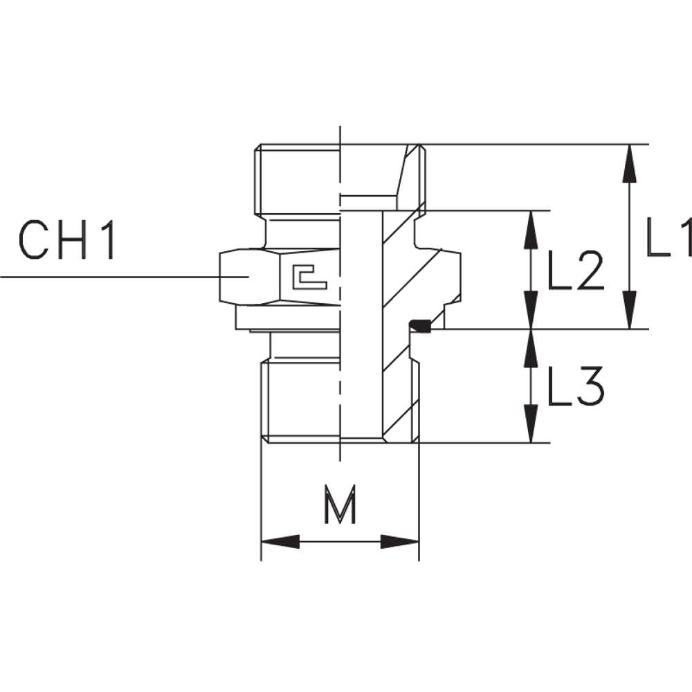 Штуцер FE DS08 14x1.5 (корпус)