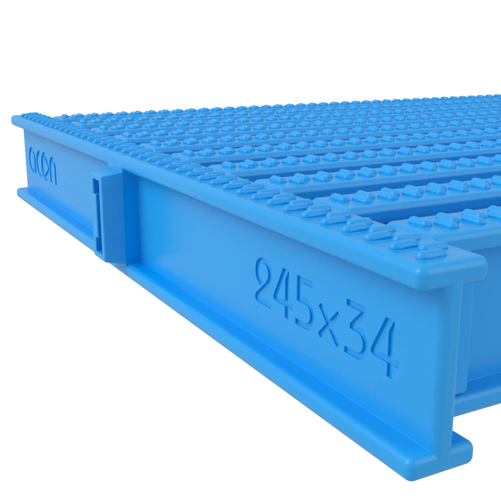 Угловой сегмент ACON 195x34мм, цвет белый, синий, голубой, серый, черный