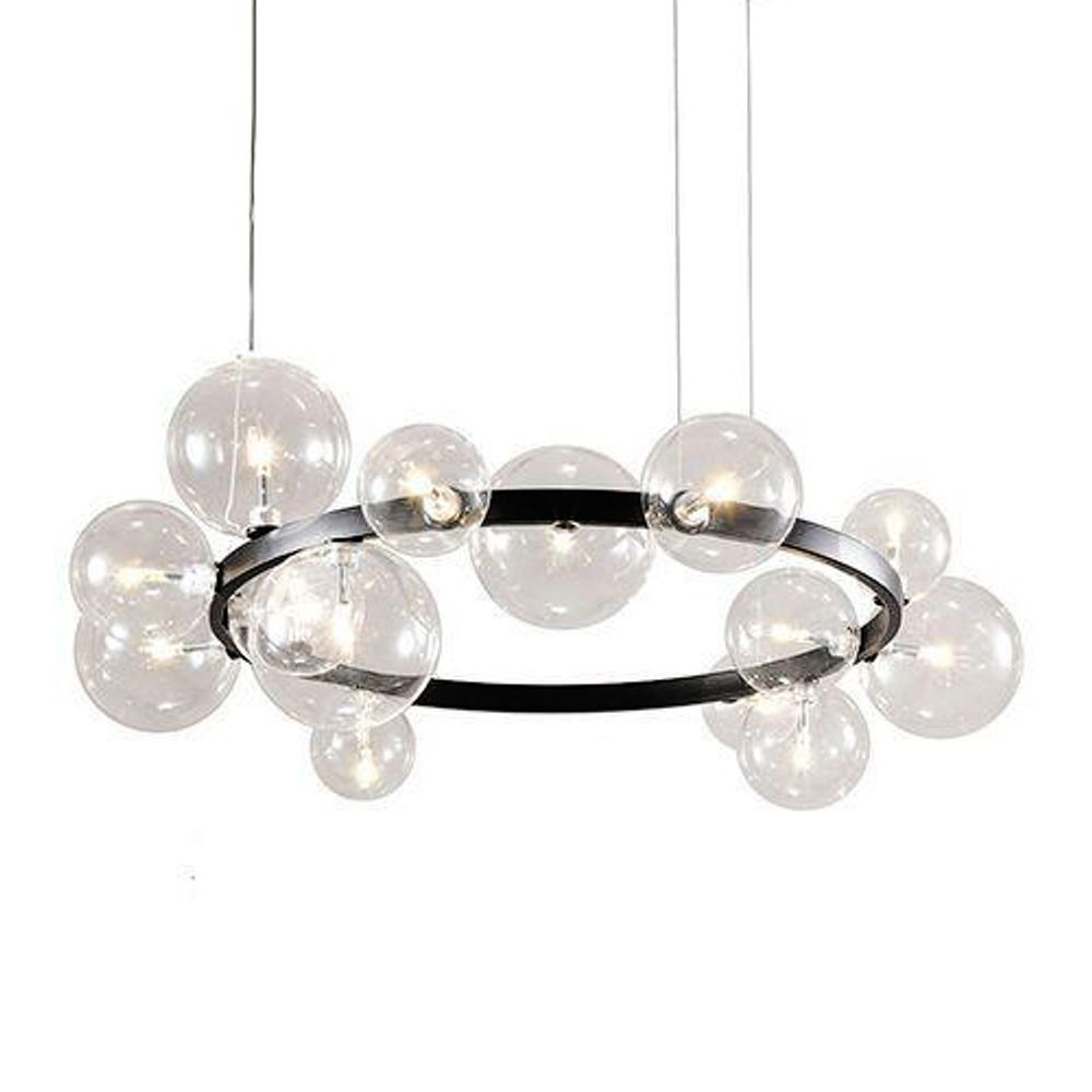 Люстра OMG1075R black/clear