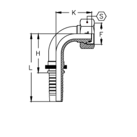 Фитинг DN 20 DKO-S (Г) 30x2 20 (90) TIEFFE