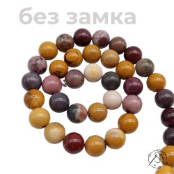 Нить бусин кремень декоративный (мукаит) 8-9 мм