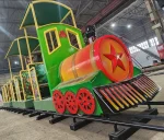 Детская железная дорога «ЗВЕЗДОЧКА» для парка (с крышей)