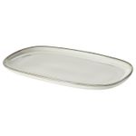 Тарелка декоративная IKEA GLADELIG (ГЛАДЕЛИГ), Серый, 31х19 см